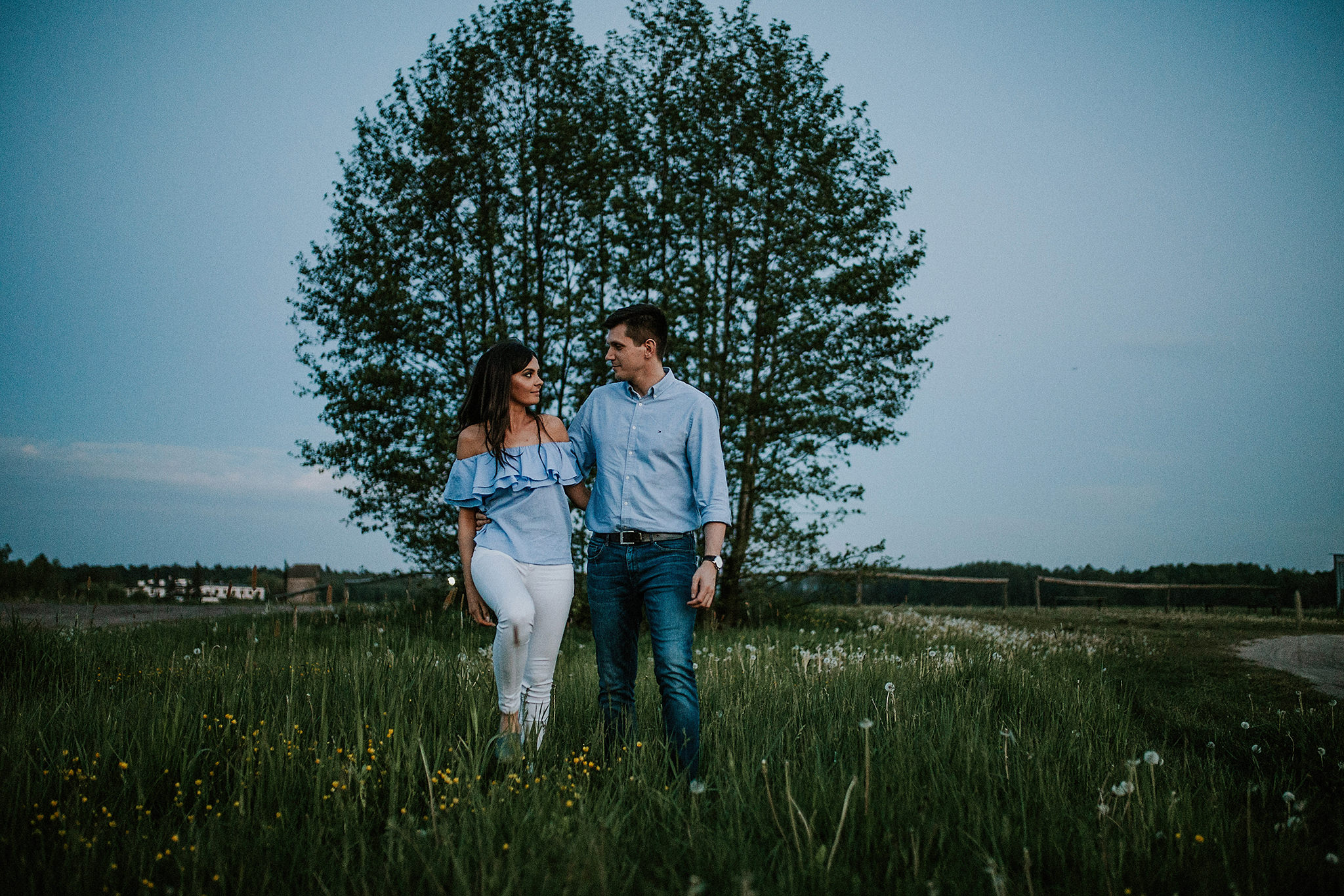 sunset engagement session lublin