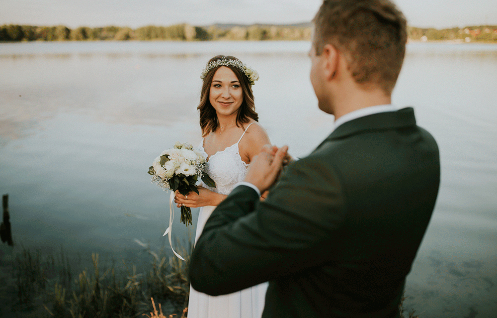 wedding near the lake poland